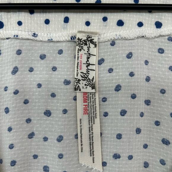 INTIMATELY FREE PEOPLE Makin Waves Bodysuit S Small Fairy Coquette Twee Dots - Picture 11 of 15